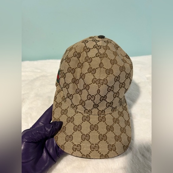 GUCCI Sheryline Baseball Cap Beige Large size. Authentic and pre-owned. - Picture 3 of 9